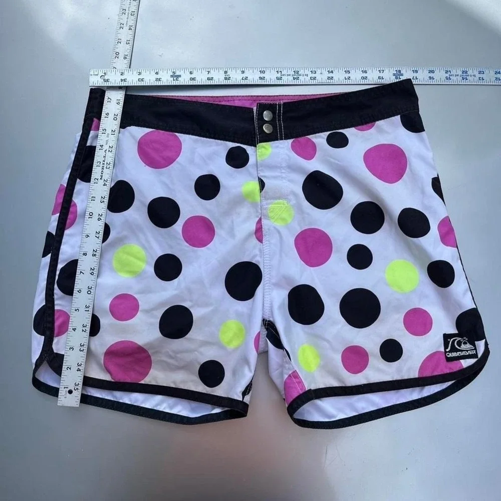 90s VTG Quiksilver board shorts polkadots